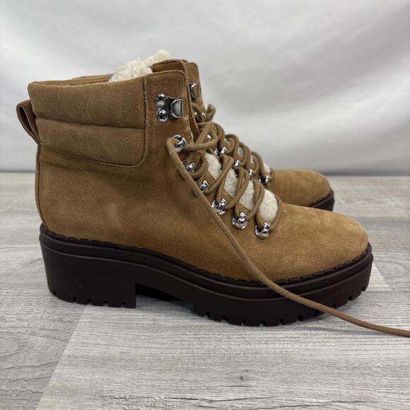 Marc Fisher LTD Nairy Hiking Ankle Boots Booties Lug Sole sz 6M - Picture 7 of 16